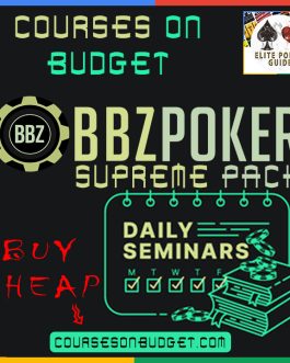 BBZPoker Daily Seminars 2024 Supreme Pack