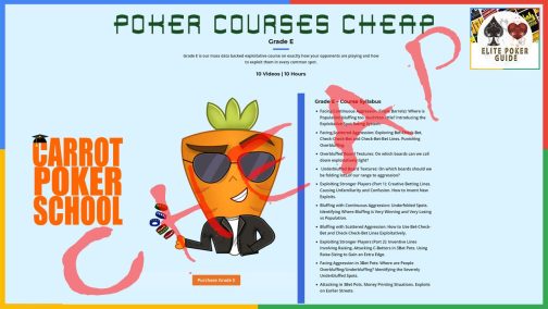 Carrot Corner – Carrot Poker School Grade E