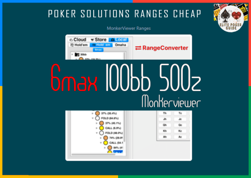 Rangeconverter Solved Ranges For 6-Max 100bb 500z, Monkerviewer Ranges