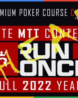 Run It Once Elite MTT Poker Training 2022