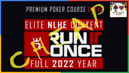 Run It Once Elite NLHE Poker Training 2022