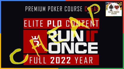 Run It Once Elite PLO Poker Training 2022