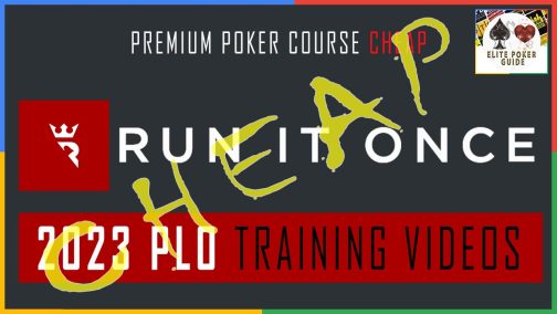 Run It Once Elite PLO Poker Training 2023