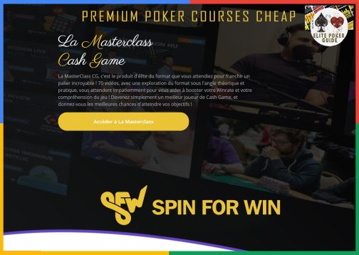 SpinForWin La Masterclass Cash Game