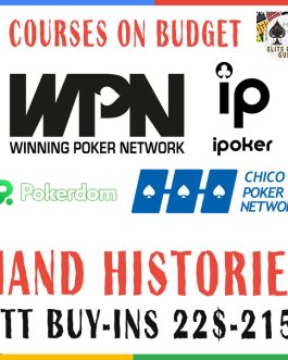 WPN, PokerDom, IP, Chico MTT Hand Histories