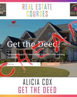 Alicia Cox – Get the Deed – Real Estate Cash Flow Systems