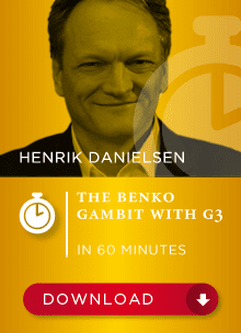 Henrik Danielsen – The Benko Gambit with g3 SDVL in 60 min