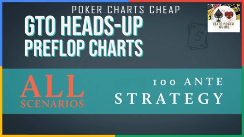 Six Plus Holdem 100A GTO Heads-up Preflop Charts