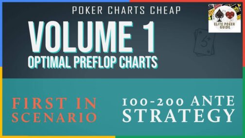 Six Plus Holdem 50a Starting Hand Charts Vol. 1 (First-in)