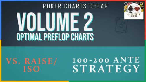 Six Plus Holdem 50a Starting Hand Charts Vol. 2 (ISO vs Limps)