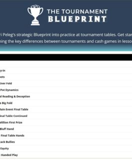 Upswing Poker The Tournament Blueprint