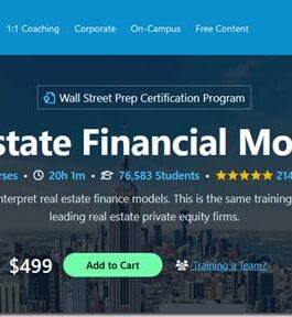 Wall Street Prep – Real Estate Financial Modeling