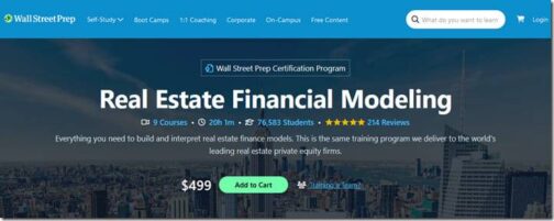 Wall Street Prep – Real Estate Financial Modeling